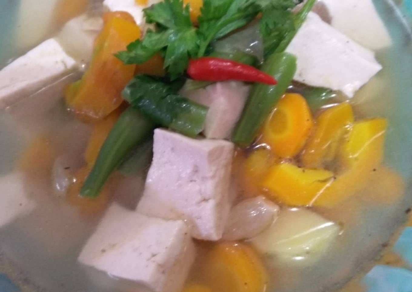 Sayur sop campur tahu