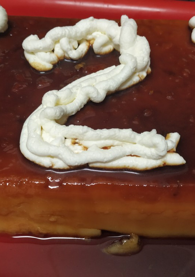 Una foto de Flan de vainilla (sin huevo)