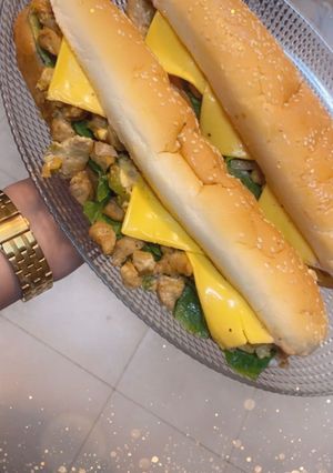صورة لوصفة سندوتشات بالدجاج المكسيكي 😋🌭