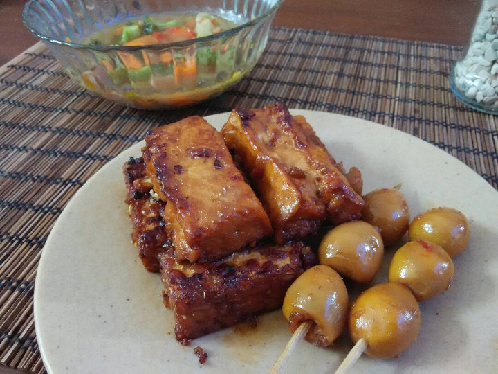 Resep Bacem Tahu Tempe Telor puyuh, Enak