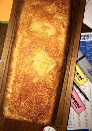 Una foto de Budín de manzana
