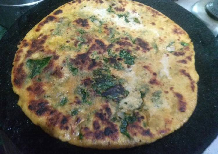 Methi Stuffed Parantha