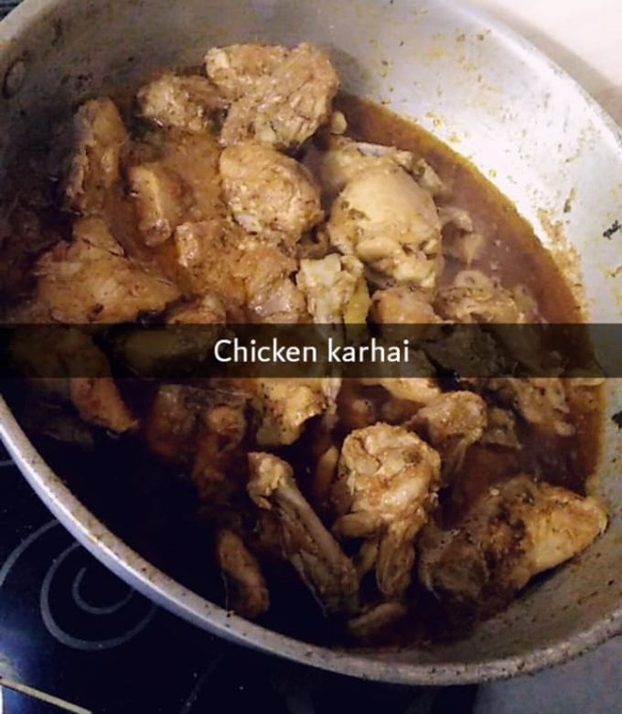 A picture of Chicken Karhai.