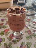 Cheesecake al cioccolato in bicchiere