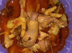 Foto resep Opor ayam petelur (bulu merah), kentang kuah merah 🐔🥔🌶