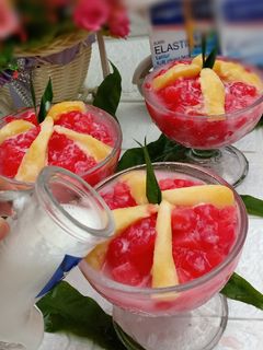 Foto resep Es Merah Delima Tape Singkong