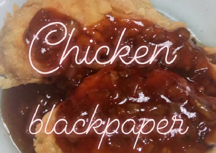 Resep Chicken Crispy Blackpaper / Ayam lada hitam yang Lezat Sekali