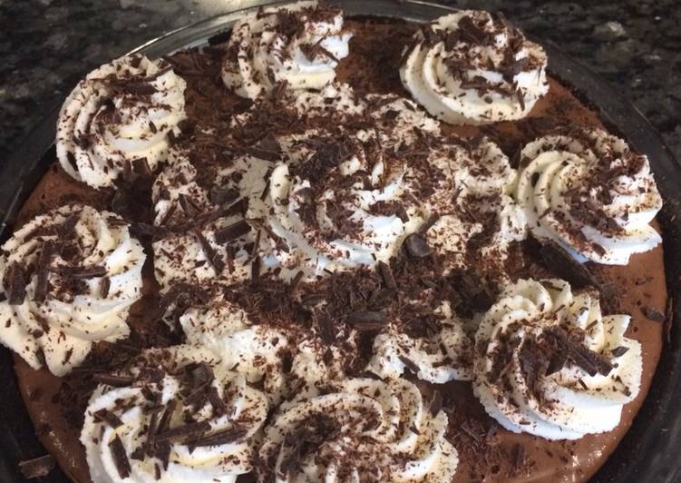 Chocolate French Silk Pie w/Oreo Crust