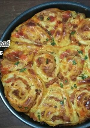Foto resep Pizza Roll Bread (killer soft bread recipe)