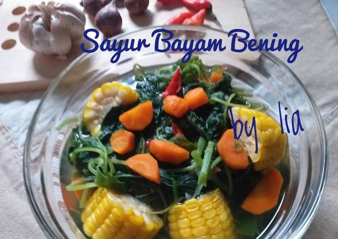 Sayur Bayam Bening