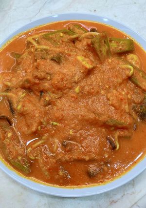 Foto resep Okra Tempe Tauge Asam Pedas Vegan