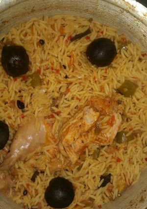 صورة لوصفة كبسة الدجاج المتبل