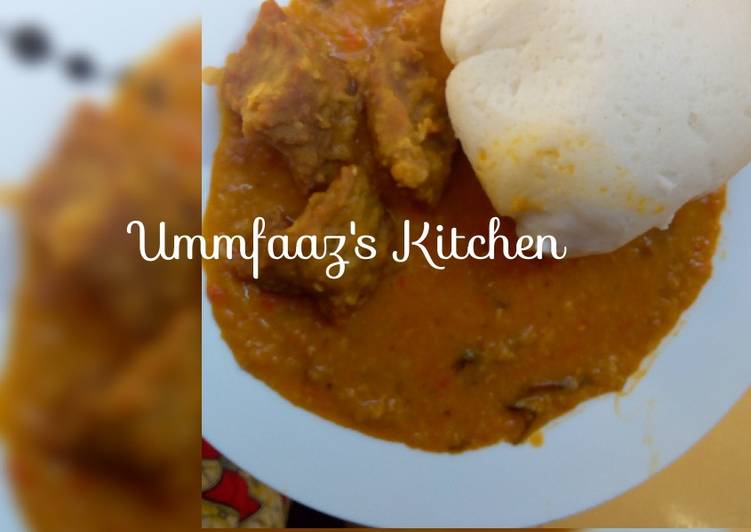 How to Royal at dinner Tuwon masara and gbegiri soup