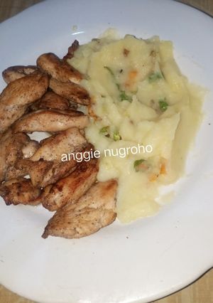 Foto resep #6 GERD/MAAG CHICKEN BLACK PAPPER WITH MASHED POTATO - DIET