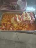 Lombo de porco assado com batatas bacon e queijo