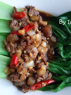 Foto resep Pokcoy Siram Daging