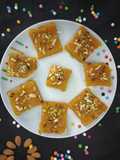Mango coconut burfi