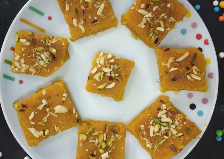 Recipe of Ultimate Mango coconut burfi