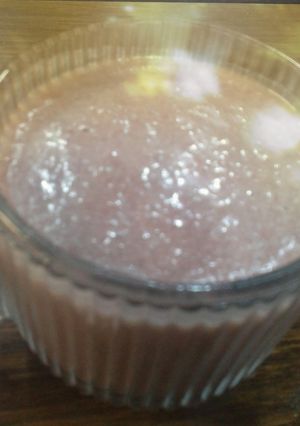 صورة لوصفة عصير فراولة بالبوريو 😋😋