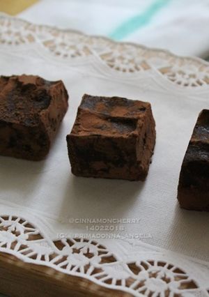 A picture of My Version of Nama Chocolate (No Alcohol, Safe for Kids).