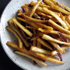 Sugar Coated Sweet Potato Sticks A picture of Sugar Coated Sweet Potato Sticks.