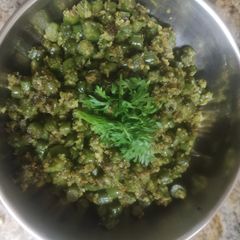 A picture of French beans bhaji.