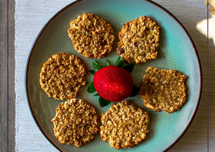 Galletas de avena y plátano sin azúcar