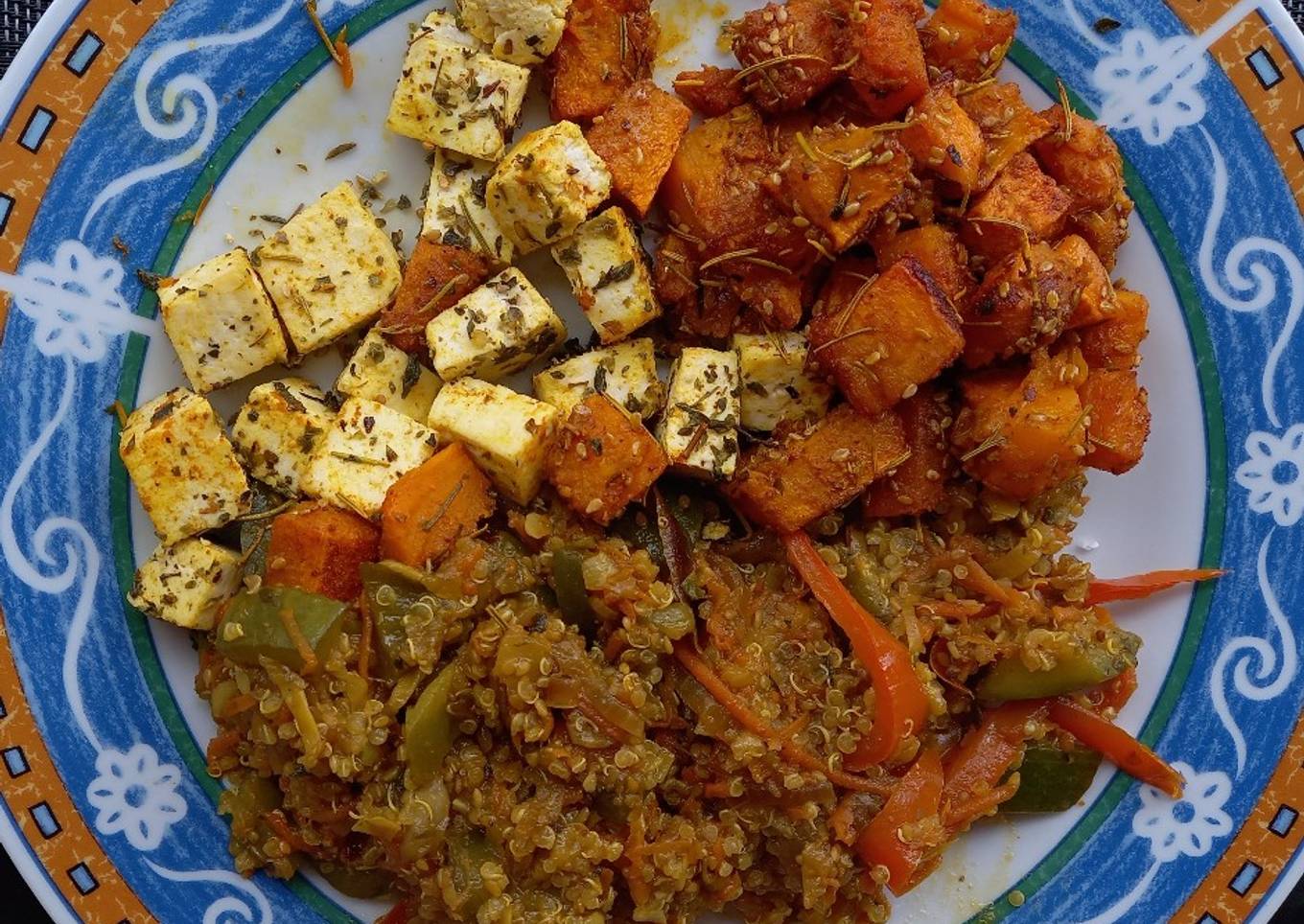 Quinoa con verduras y ricota