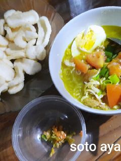 Foto resep Soto ayam kuah kuning