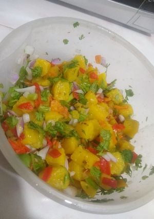 Una foto de Ceviche de Plátano