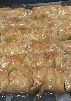 صورة لوصفة بقلاوة بالجوز منزلية
