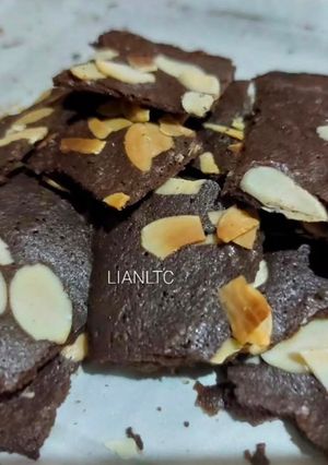 Foto resep Brownies crispy almond