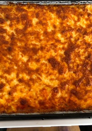 Bolognais rakott penne besamellel recept fotója