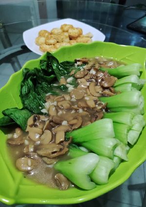Foto resep Pokcoy Jamur Saus Tiram
