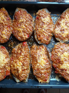 Una foto de Berenjenas rellenas con atún