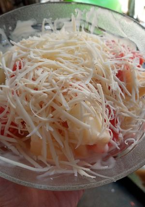 Foto resep Salad buah sederhana