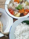 ต้มซุปไก่กับมันฝรั่ง