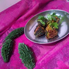 A picture of Bitter gourd sabji.
