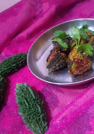 A picture of Bitter gourd sabji.