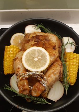 Foto resep Unintentional pan roasted chicken