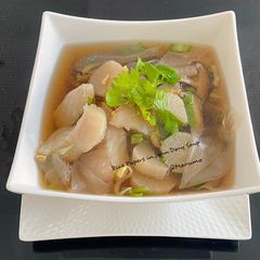Rice Papers in John Dory Soup A picture of Rice Papers in John Dory Soup.