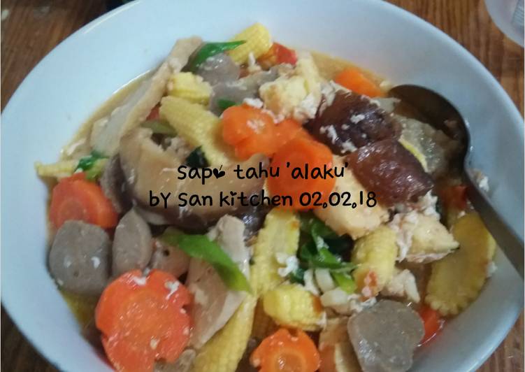 Resep Sapo Tahu alaku Lezat