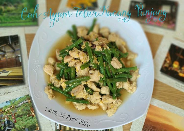 Cah Ayam Telur Kacang Panjang