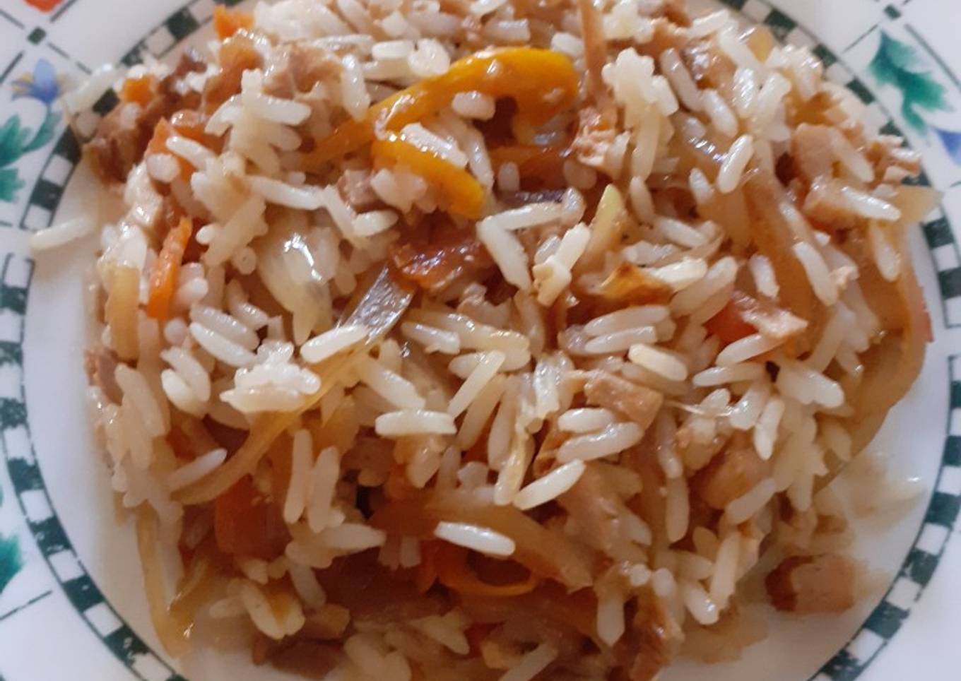 Arroz agridulce picante
