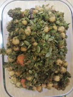 Una foto de Falso Cuscús de verduras y Garbanzos