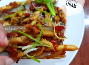 Foto resep Kerang Bambu Saos Tiram