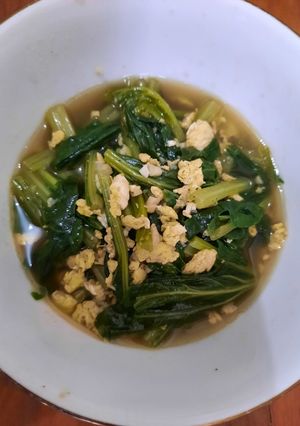 Foto resep Tumis Sawi Telur Simple