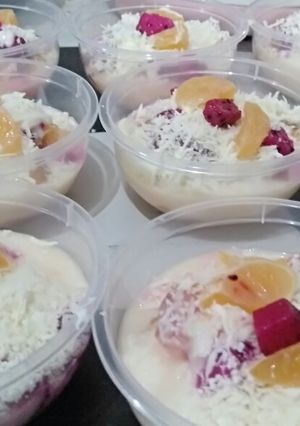 Foto resep Salad buah yogurt segerr