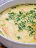 #132 Steamed Egg with Imitation Crab Sticks