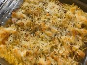 Gambar pasta fusilli daging cincang